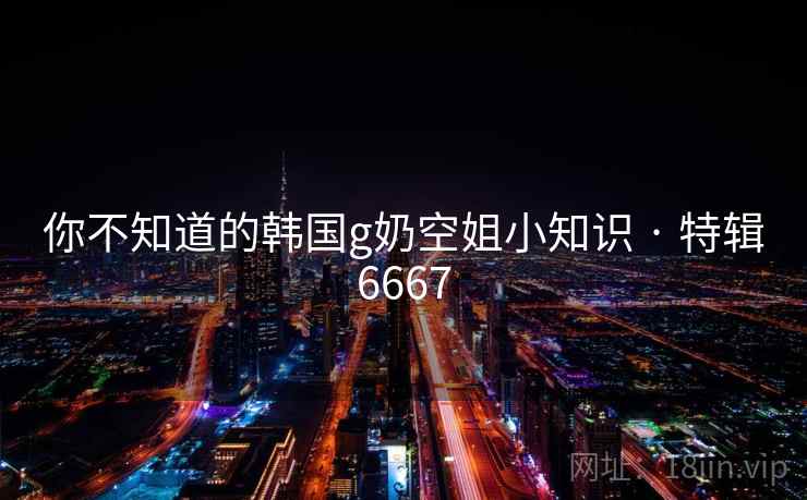 你不知道的韩国g奶空姐小知识 · 特辑6667